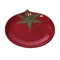 Transpac Dolomite Tomato Spoon Rest Red and Green for Spring Serving and Entertaining